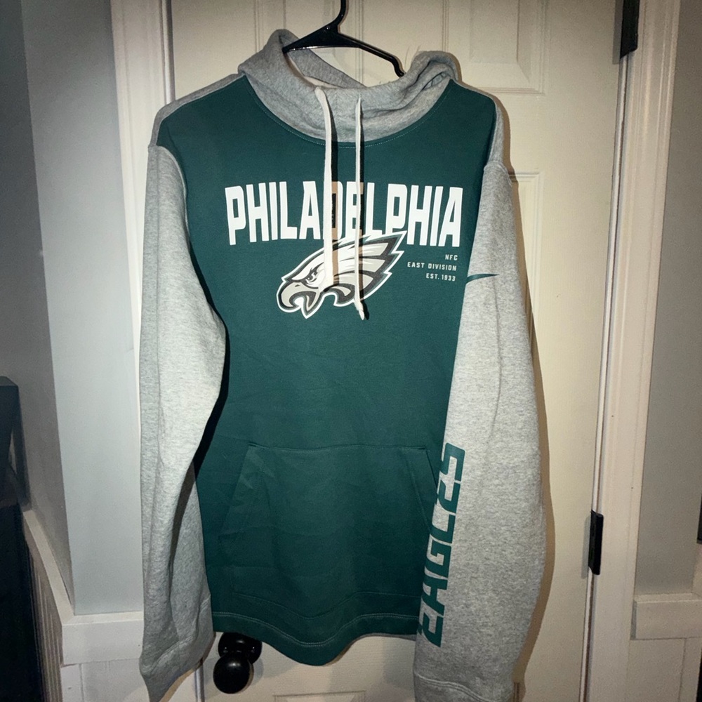 Nike Green and Gray Philadelphia Hoodie